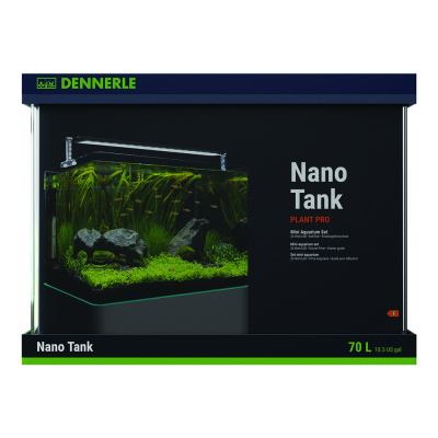 Dennerle Nano Tank Plant Pro 70 литров Аквариум панорамный (в комплекте фильтр, освещ)